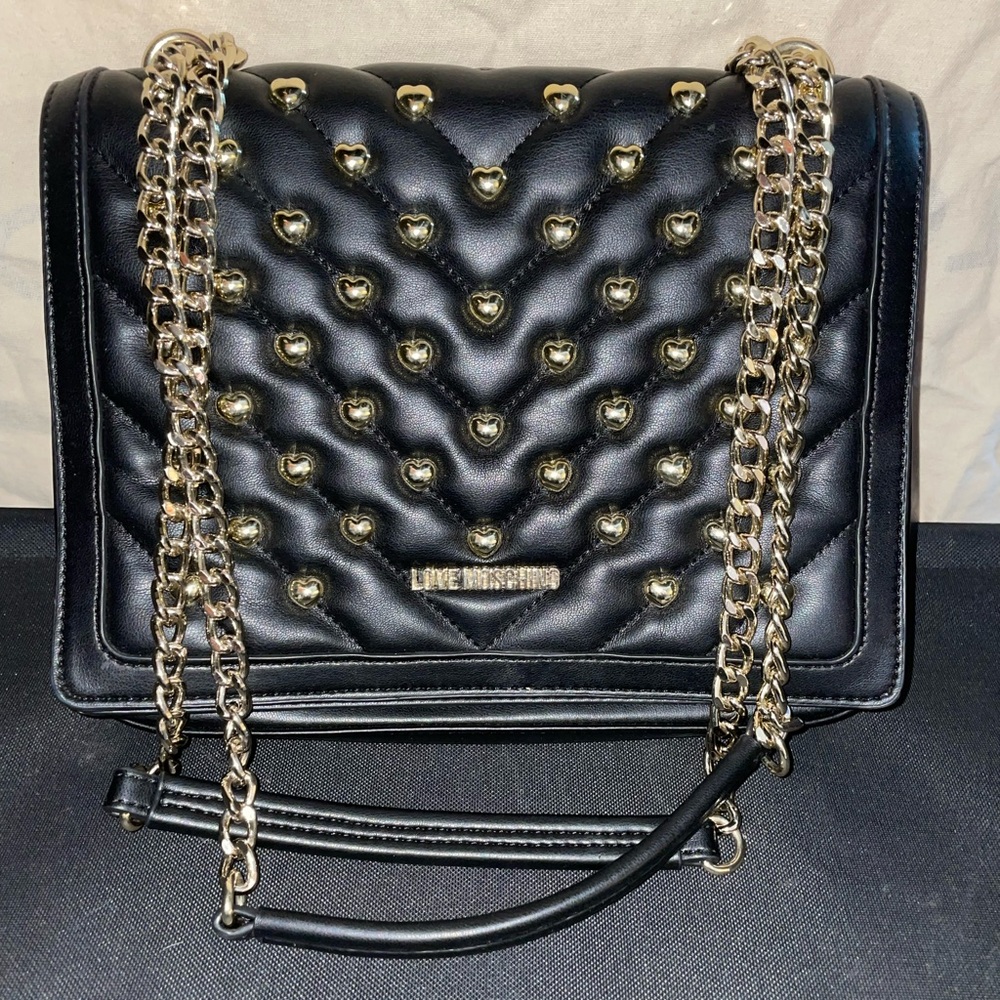 Love Moschino black cross body bag